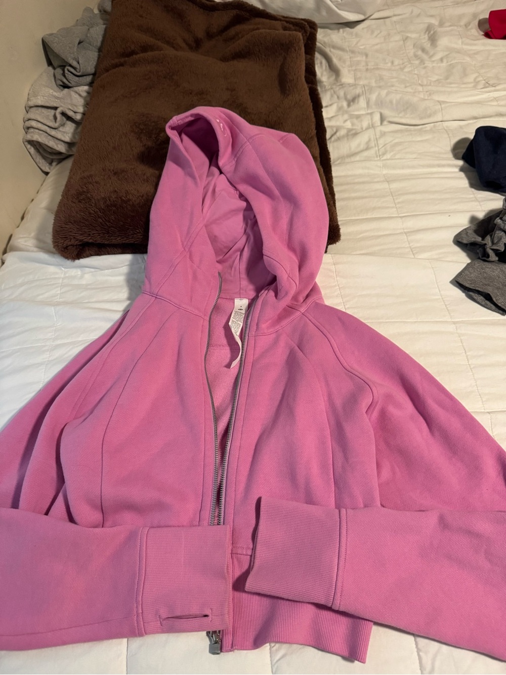 lululemon athletica Pink mini scuba Hooded Zip-Up Jacket